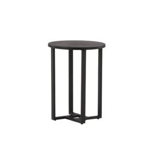 Lawton – Table basse – Noir – ⌀40 cm