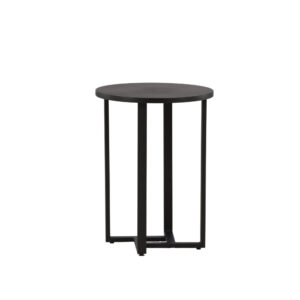 Lawton – Table basse – Noir – ⌀40 cm