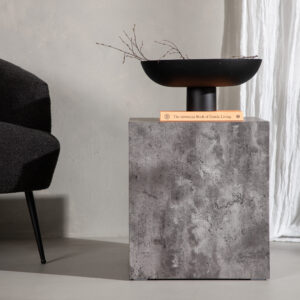 York – Table basse – Gris foncé – 40 x 40 cm