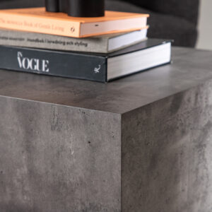 York – Table basse – Gris foncé – 80 x 60 cm