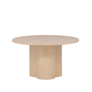 Olivia – Table basse – Blanchi – ⌀80 cm