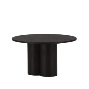 Olivia – Table basse – Noir – ⌀80 cm