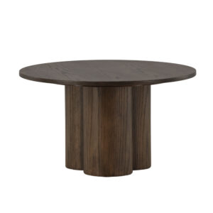 Olivia – Table basse – Moka – ⌀80 cm