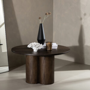 Olivia – Table basse – Moka – ⌀80 cm