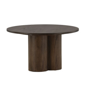 Olivia – Table basse – Moka – ⌀80 cm