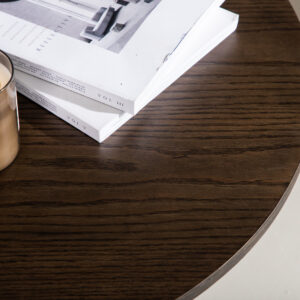 Olivia – Table basse – Moka – ⌀80 cm