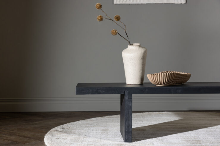 Yakunik – Table basse – Noir – 120 x 38 cm