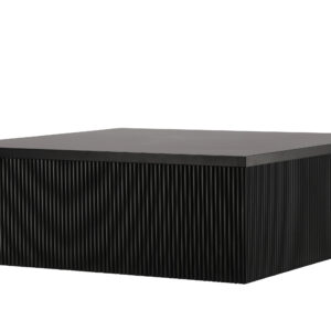 Lenox – Table basse – Noir – 90 x 90 cm