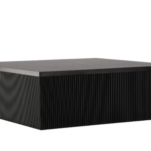 Lenox – Table basse – Noir – 90 x 90 cm