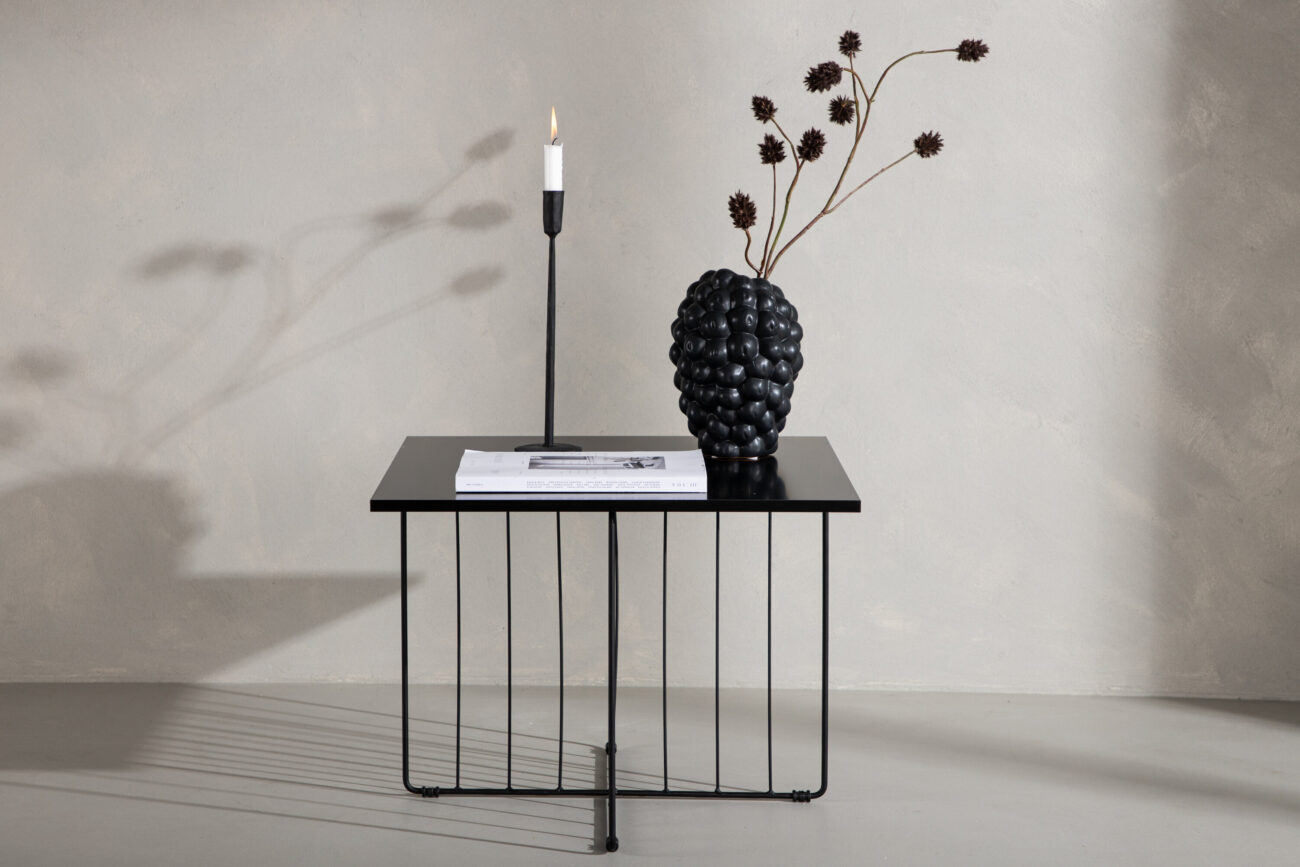 Dayton – Table basse – Noir – 60 x 60 cm