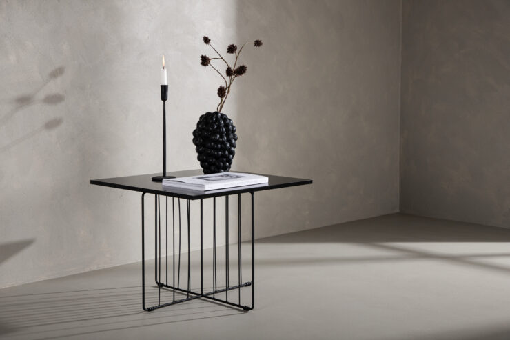 Dayton – Table basse – Noir – 60 x 60 cm