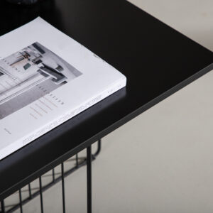 Dayton – Table basse – Noir – 60 x 60 cm