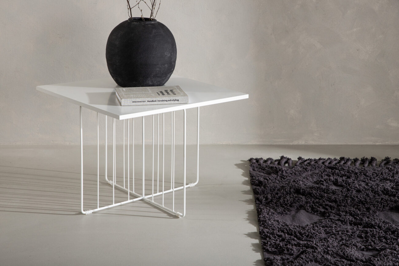 Dayton – Table basse – Blanc – 60 x 60 cm