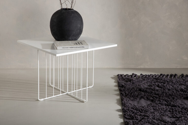 Dayton – Table basse – Blanc – 60 x 60 cm