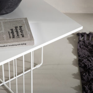 Dayton – Table basse – Blanc – 60 x 60 cm