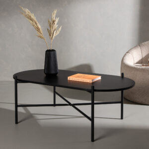 Pueblo – Table basse – Noir – 120 x 60 cm