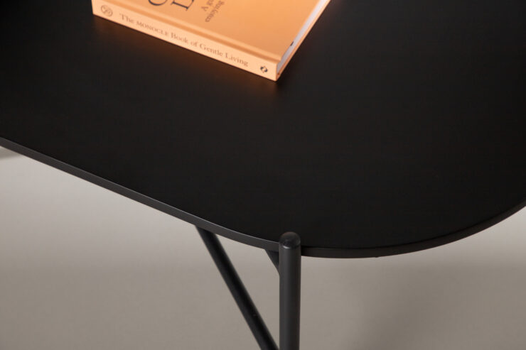 Pueblo – Table basse – Noir – 120 x 60 cm