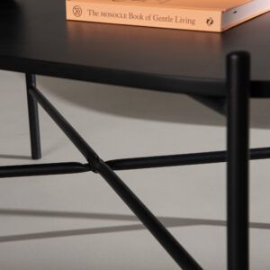 Pueblo – Table basse – Noir – 120 x 60 cm