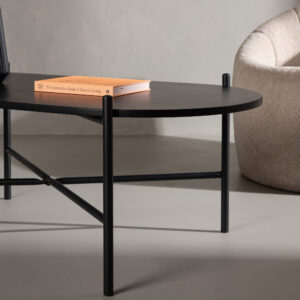 Pueblo – Table basse – Noir – 120 x 60 cm