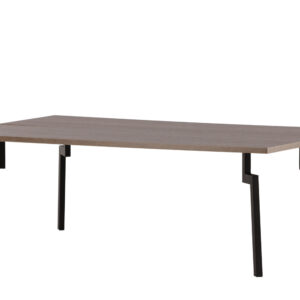 Bethan – Table basse – Noyer, Noir – 120 x 70 cm