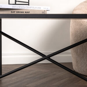 Pryor – Table basse – Noir – 110 x 70 cm