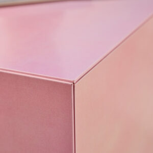 York – Table basse – Rose – 40 x 40 cm