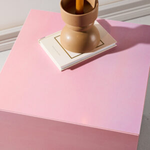 York – Table basse – Rose – 40 x 40 cm