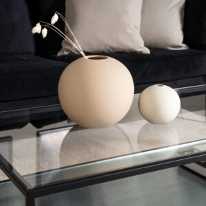 Maglehem – Table basse – Noir, Transparent – 130 x 60 cm