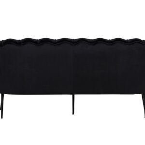 Calais – Canapé 3 places – Noir – 78 x 79 x 180 cm
