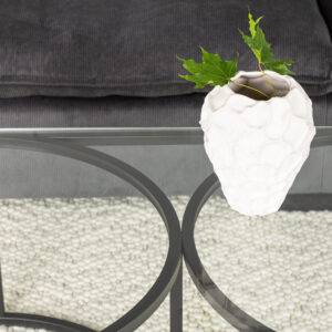 Skanör – Table basse – Noir, Transparent – 140 x 70 cm