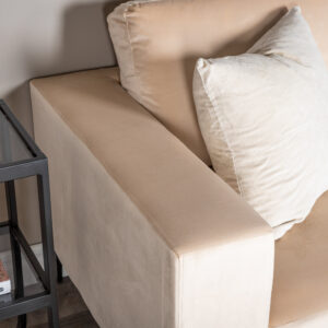 Bolero – Canapé 3 places – Beige, Noir – 88 x 84 x 215 cm