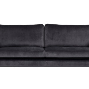 Bolero – Canapé 3 places – Noir, Gris – 88 x 84 x 215 cm
