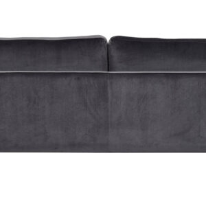 Bolero – Canapé 3 places – Noir, Gris – 88 x 84 x 215 cm