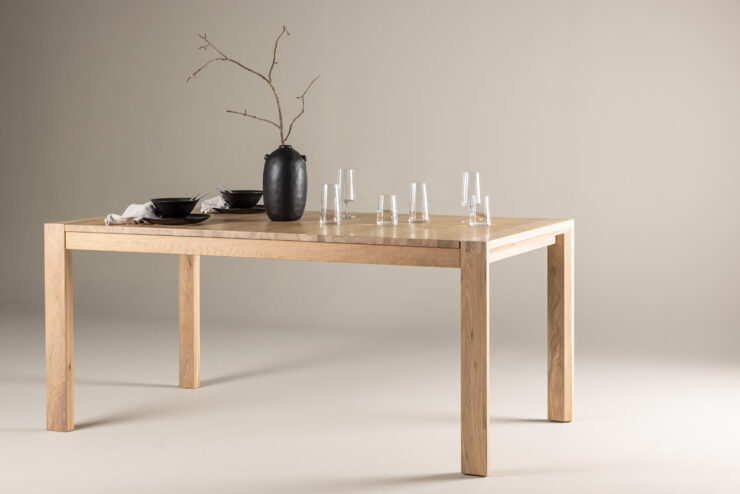 Slider – Table à manger rectangulaire – Blanchi – 170 x 95 cm