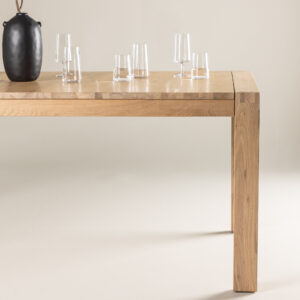 Slider – Table à manger rectangulaire – Blanchi – 170 x 95 cm