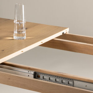 Slider – Table à manger rectangulaire – Blanchi – 170 x 95 cm