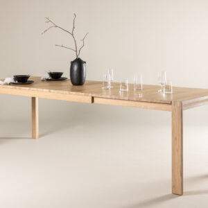 Slider – Table à manger rectangulaire – Blanchi – 170 x 95 cm