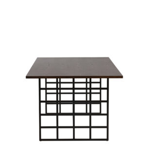 Ystad – Table à manger rectangulaire – Noir, Moka – 220 x 100 cm
