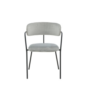 Arrow – Chaise de salle à manger – Noir, Gris – 61 x 79 x 58 cm