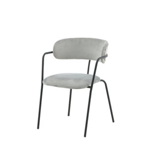 Arrow – Chaise de salle à manger – Noir, Gris – 61 x 79 x 58 cm