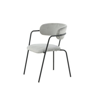 Arrow – Chaise de salle à manger – Noir, Gris – 61 x 79 x 58 cm