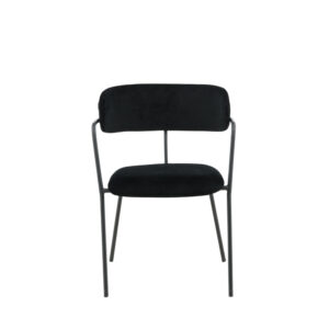 Arrow – Chaise de salle à manger – Noir – 61 x 79 x 58 cm