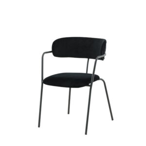 Arrow – Chaise de salle à manger – Noir – 61 x 79 x 58 cm