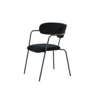 Arrow – Chaise de salle à manger – Noir – 61 x 79 x 58 cm