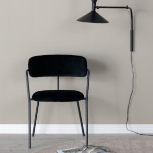 Arrow – Chaise de salle à manger – Noir – 61 x 79 x 58 cm