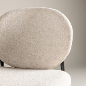 Vault – Chaise de salle à manger – Beige, Noir – 62 x 80 x 47 cm