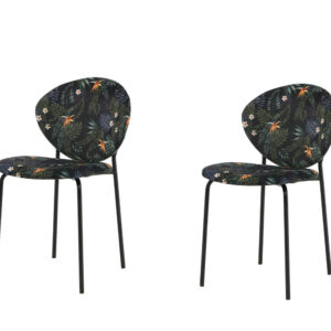 Vault – Chaise de salle à manger – Doré, Noir – 62 x 80 x 46 cm