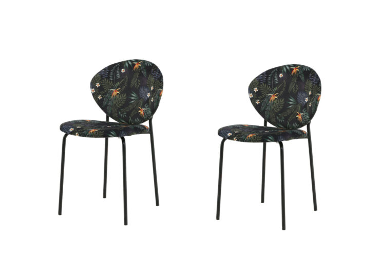 Vault – Chaise de salle à manger – Doré, Noir – 62 x 80 x 46 cm