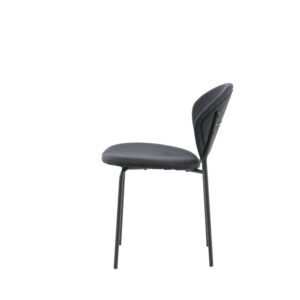 Vault – Chaise de salle à manger – Noir – 62 x 80 x 46 cm