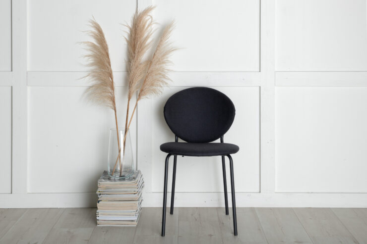 Vault – Chaise de salle à manger – Noir – 62 x 80 x 46 cm